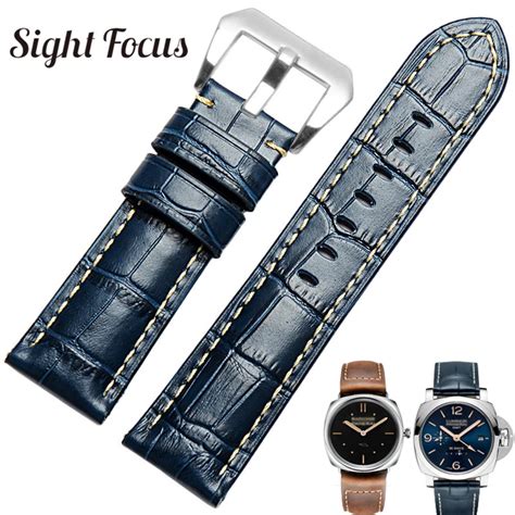 panerai watch band light blue|aftermarket Panerai watch straps.